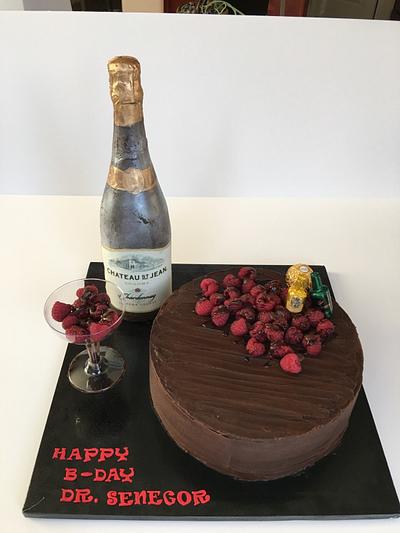 Chocolate and wine - Cake by Ann
