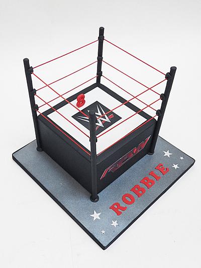 WWE ring - Cake by The Chain Lane Cake Co.