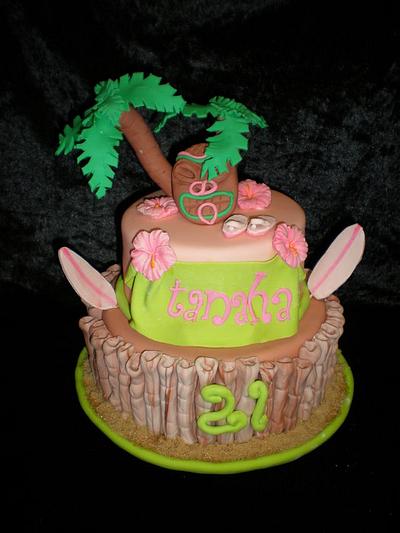 21st Bamboo  - Cake by Sugarart Cakes