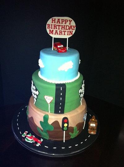Cars 2 Cake - Cake by Teresa