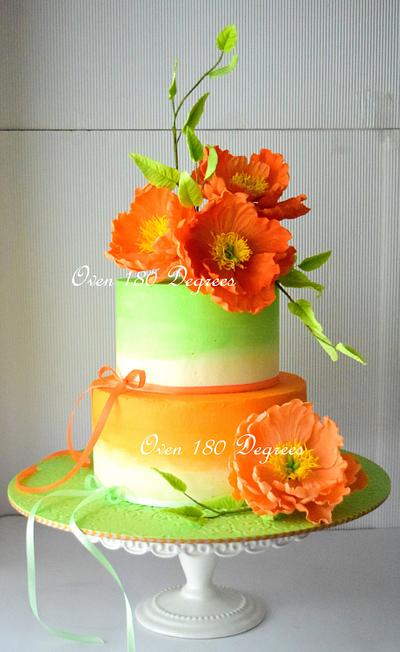 Floral buttercream cake - Cake by Oven 180 Degrees