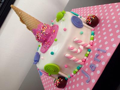 Candy Themed Birthday - Cake by N&N Cakes (Rodette De La O)