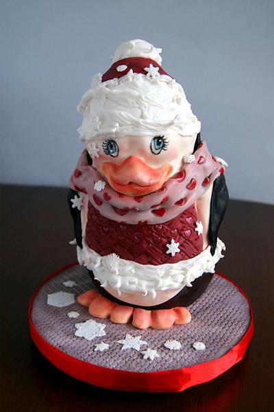 Christmas penguin - Cake by Katarzynka