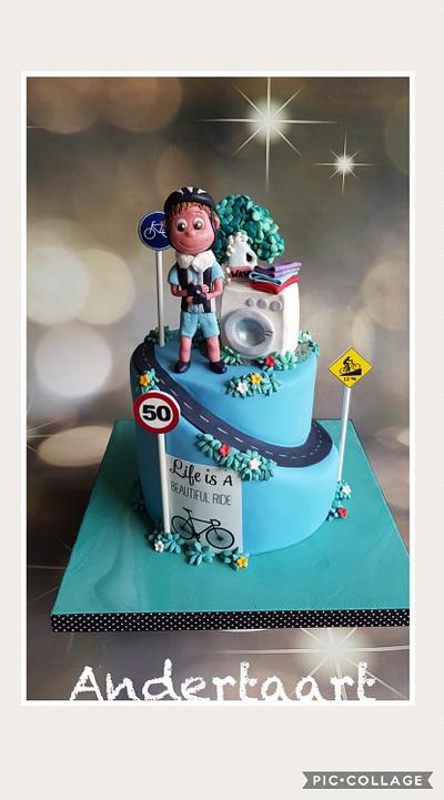 Cyclist cake - Cake by Anneke van Dam