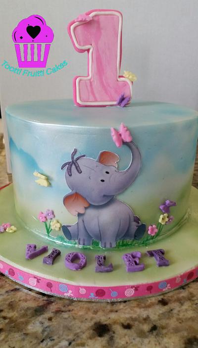 1st Birthday cake  - Cake by TooTTiFruiTTi