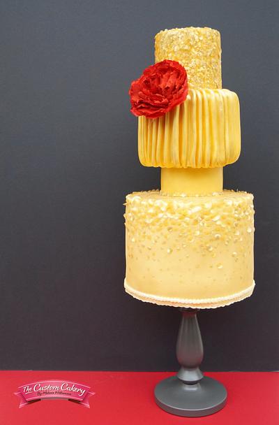 Oscar de la Renta inspired cake - Red Carpet Collab - Cake by The Custom Cakery