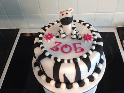 Zoe zebra cake  - Cake by Daizys Cakes