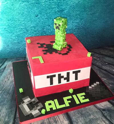 Minecraft TNT cake - Cake by Maria-Louise Cakes