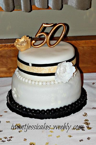 50th Anniversary cake - Cake by Jessica Chase Avila