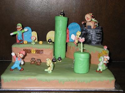 Super Mario Bros - Cake by Lacey Deloli