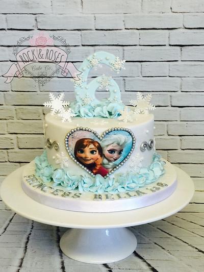 Frilly frozen cake  - Cake by Rock and Roses cake co. 