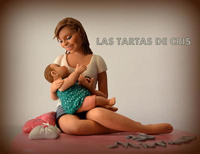 Mother with her baby - Cake by LAS TARTAS DE CRIS