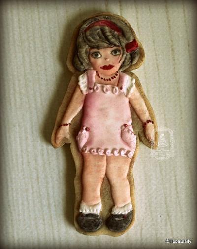 Vintage doll cookie - Cake by Sweet Dreams by Heba 