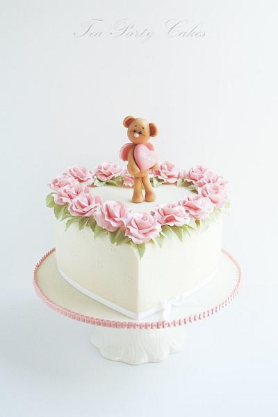 Sweet Teddy Valentine - Cake by Tea Party Cakes