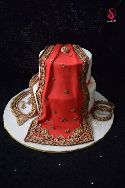 Wedding saree   - Cake by Sohana's Sprinkles 