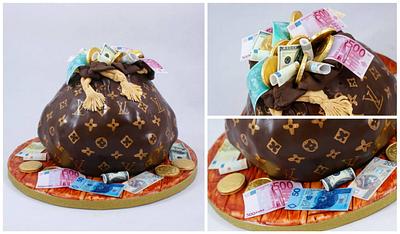 bag of money - Cake by EvelynsCake