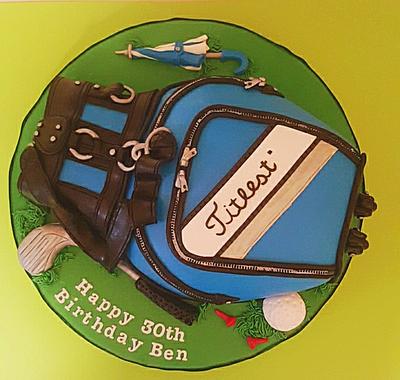 Golf bag  cake - Cake by The Custom Piece of Cake