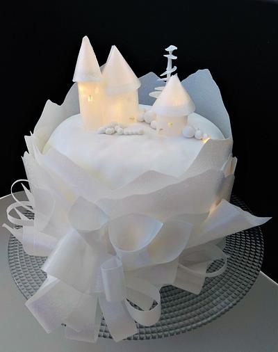 Christmas cake - Winter scene - Cake by Clara