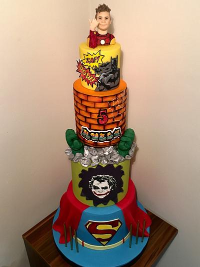 super hero cake - Cake by Tuba Fırat
