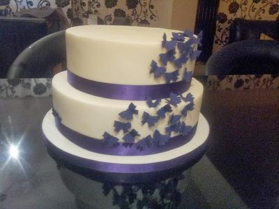Butterfly wedding cake - Cake by Debdobs
