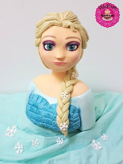 Elsa Bust Cake - Cake by MileBian