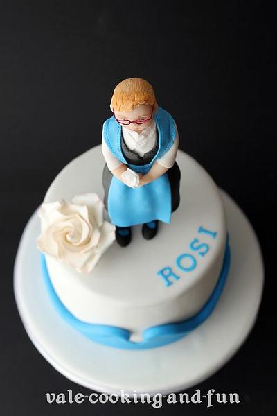 Birthday Cake with Figurine in German Traditional Dress - Cake by Valentina's Sugarland