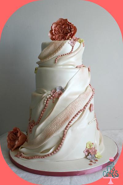 Pastel rose - Cake by Mrs M's Cakes