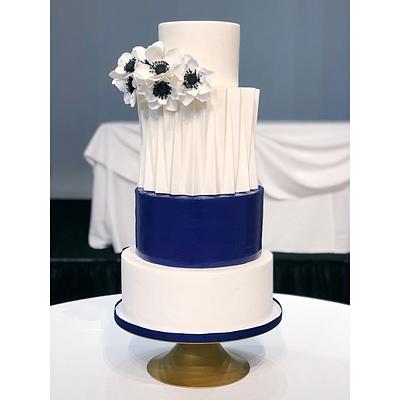 Modern architectural pleated cake - Cake by Jessica Phan