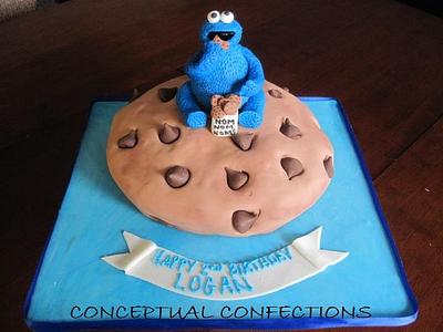 Giant Cookie Cookie Monster - Cake by Jessica