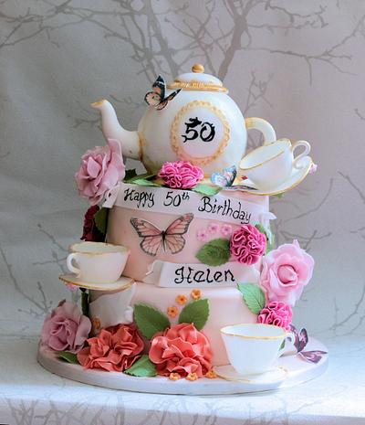 teapot and tea cups :) - Cake by Dorota/ Dorothy