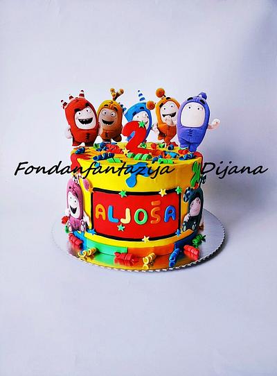 Oddbods themed cake - Cake by Fondantfantasy
