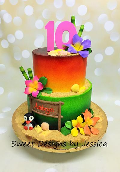 Ambryn's 10th - Cake by SweetdesignsbyJesica