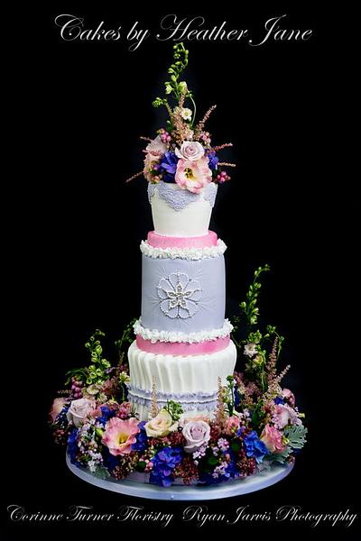 Festival Florals wedding cake - Cake by Cakes By Heather Jane