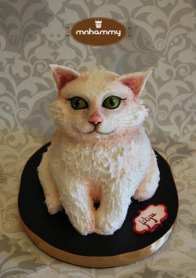 Fluffy Cat - Cake by Mnhammy by Sofia Salvador