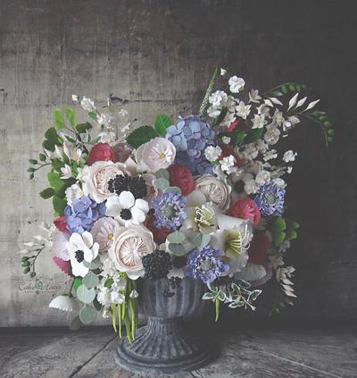 Still Life Florals:  Fine Art In Sugar Collaboration - Cake by Cake Heart