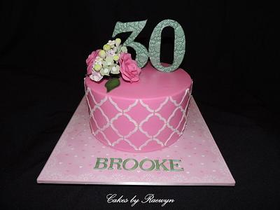 Something Pink and Pretty for Brooke - Cake by Raewyn Read Cake Design
