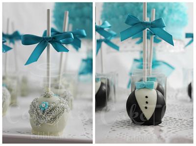 Bride & Groom Cake Pops - Cake by Cake This