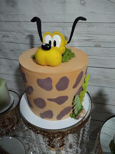 Pluto asomándose - Cake by Claudia Smichowski