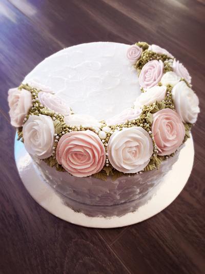 Flower Cake - Cake by The KU Cakery