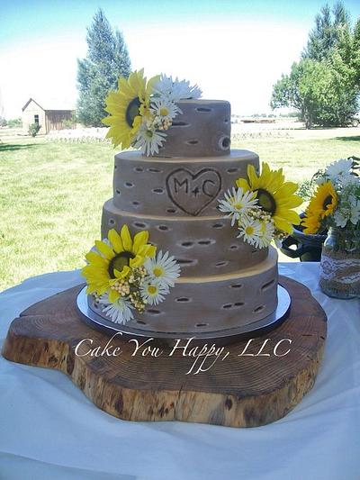 Rustic Wedding - Cake by Cheryl