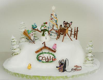 Bambi snow cake - Cake by daroof