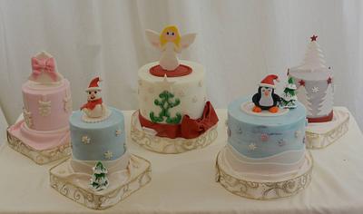 Christmas Cakes for Teachers - Cake by Sugarpixy