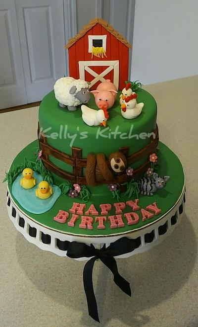 Farm birthday cake - Cake by Kelly Stevens