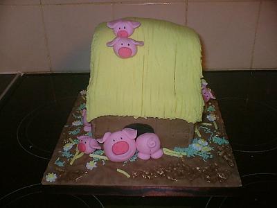 Pig sty - Cake by Deborah