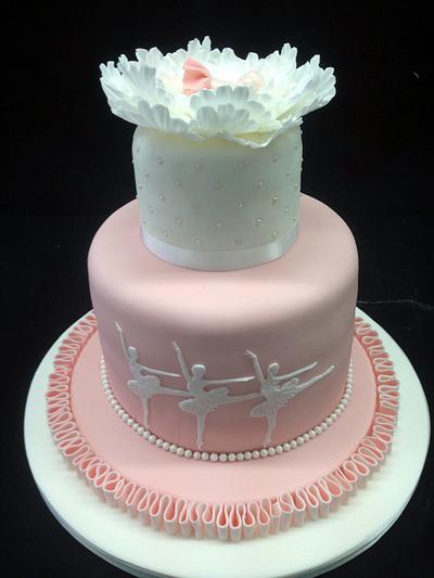 Ballerina christening cake - Cake by Galatia