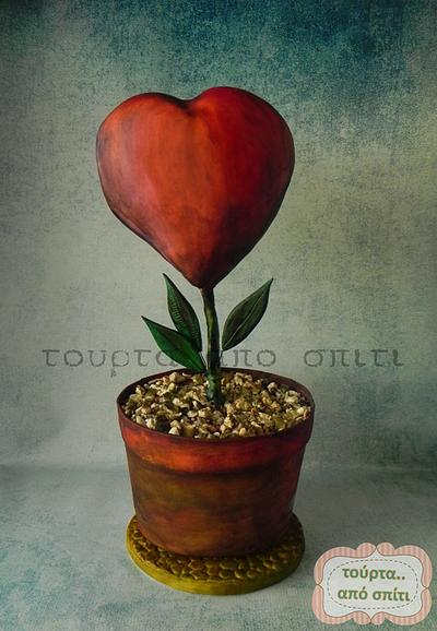Flower of love - Cake by Ioannis - tourta.apo.spiti