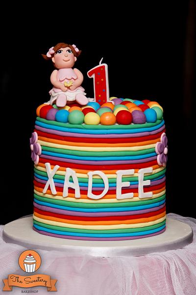 Fondant Rainbow Cake - Cake by The Sweetery - by Diana