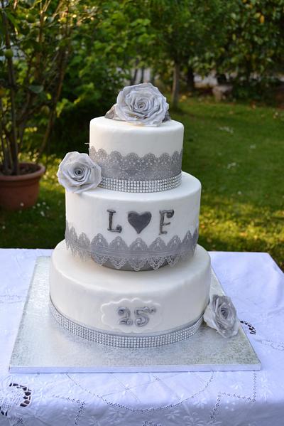 My silver wedding - Cake by lupi67