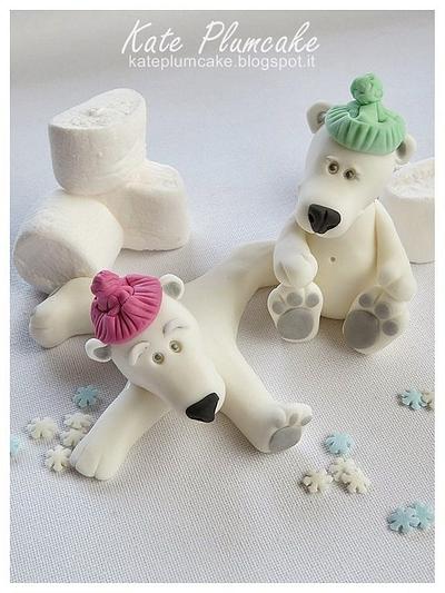 Polar bears - Cake by Kate Plumcake