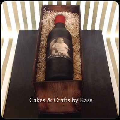 Wine Crate Cake  - Cake by Cakes & Crafts by Kass 